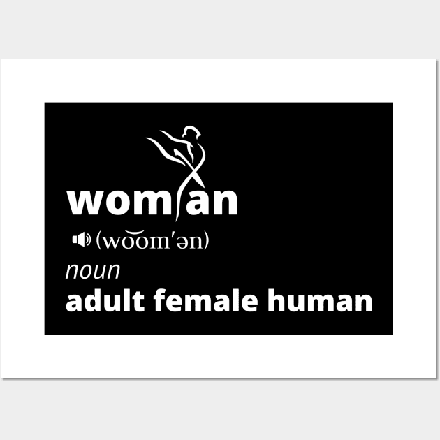 Woman Noun Adult Female Human Wall Art by GeeHanz